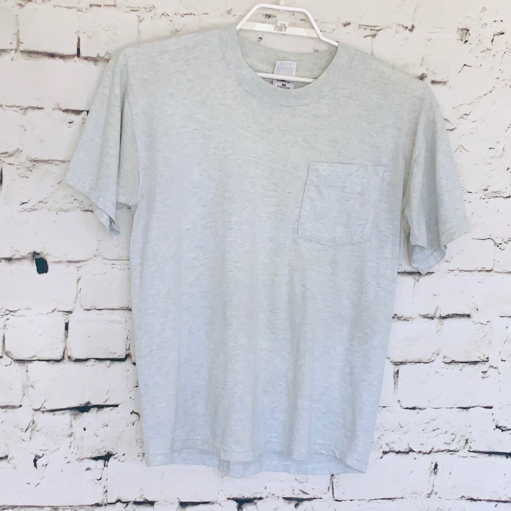 Men's Fruit of the Loom Short Sleeves T Shirt Gray